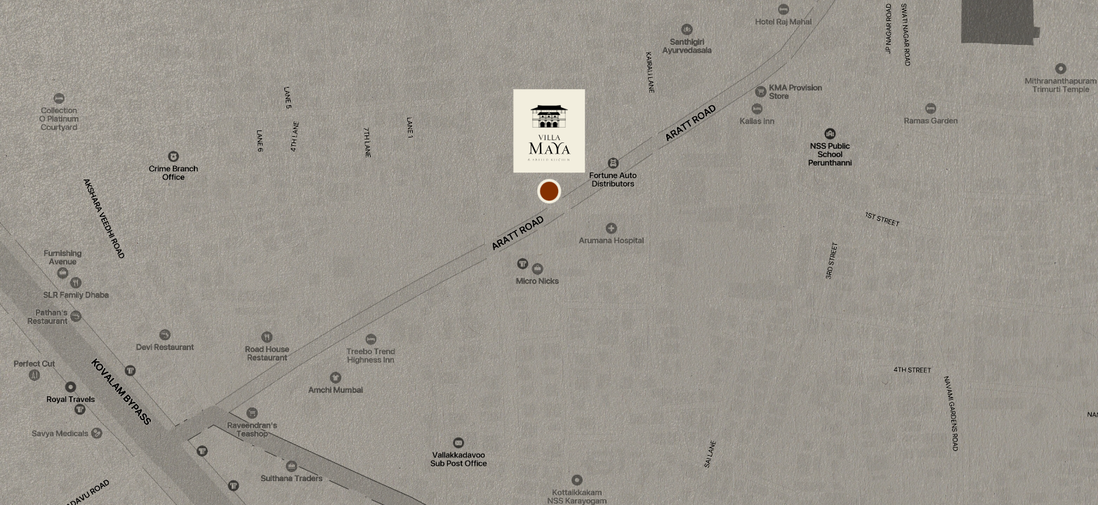 Villa Maya Location